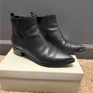 Marc Fisher Black Leather Chelsea Boots